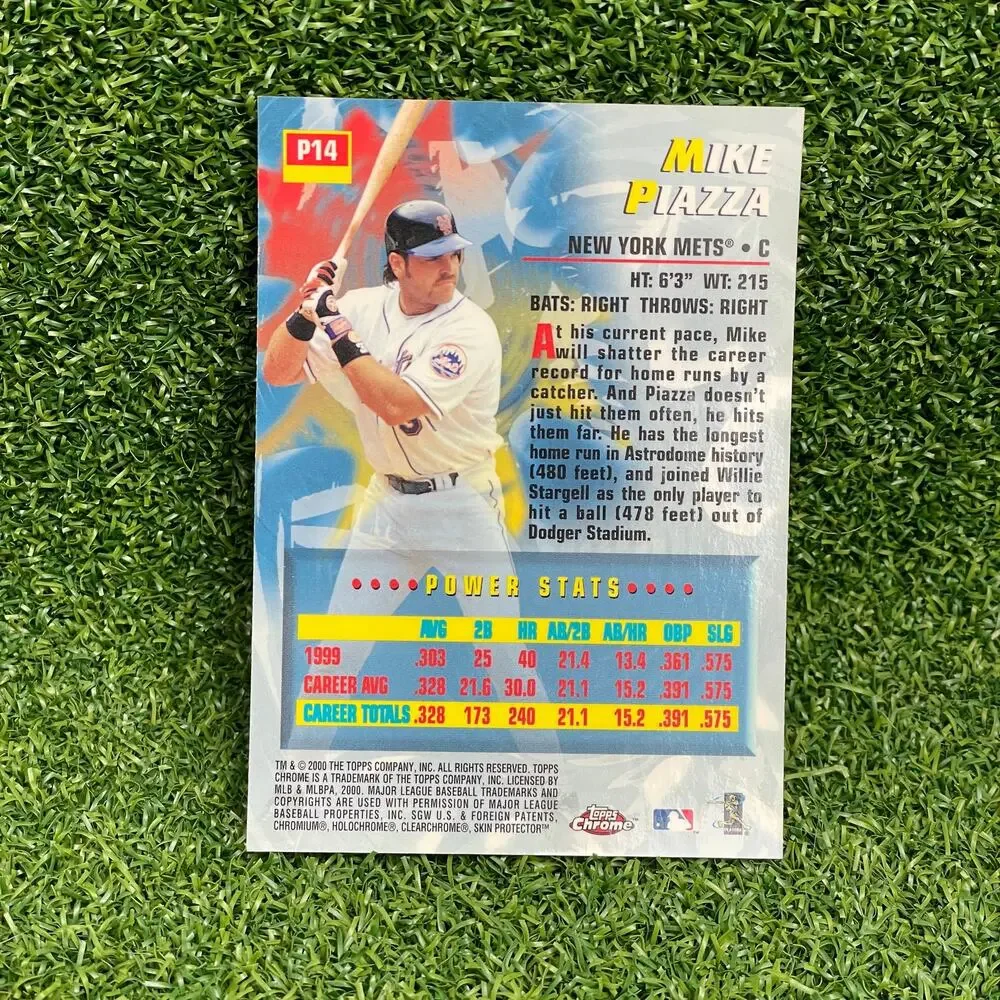 2000 Topps Chrome Power Players Mike Piazza #P14 New York Mets
